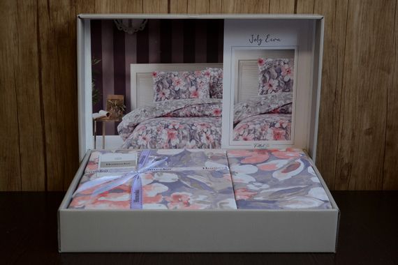 Постільна білизна First Choice Homesko Ranforse 200 х 220 см Jolly Ekru | Зображення 1