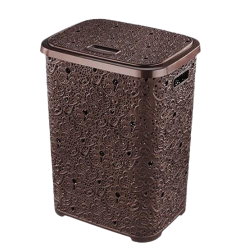 Кошик для білизни 67л коричневий Ажур ELIF