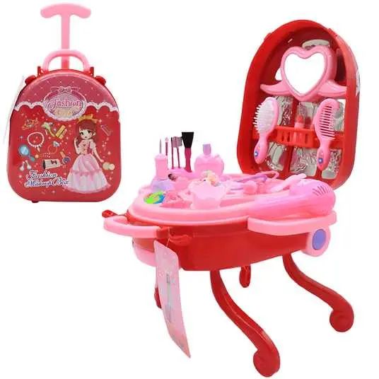 Дитячий ігровий набір у валізці 2в1, Fashion Girl / Набір салон краси для дівчаток | Зображення 1