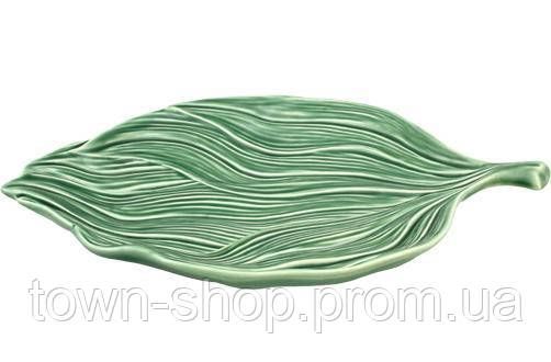Набор 2 сервировочных блюда Bordallo Pinheiro Leaf 31х20см Зеленые TR-65003474
