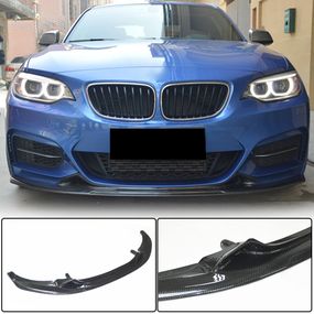 Накладка на передній бампер V1 (для F22/F23 M-Sport, Карбон) для BMW 2 серія F22/23 2014-2021 рр