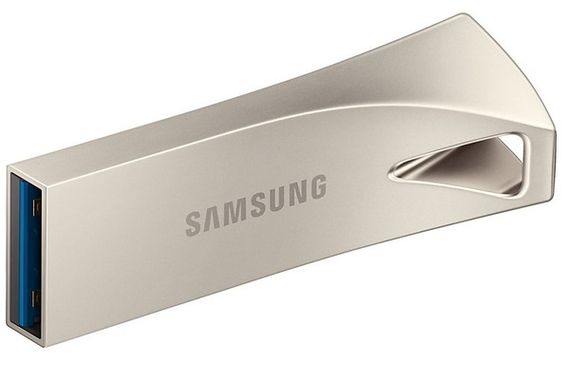 Flash Drive Samsung Bar Plus 64GB (MUF-64BE3/APC) Silver | Зображення 2