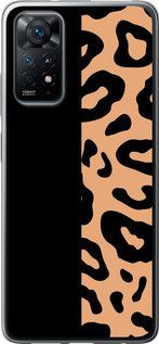 Чехол на Xiaomi Redmi Note 11 Пятна леопарда из силикона FCh_089900