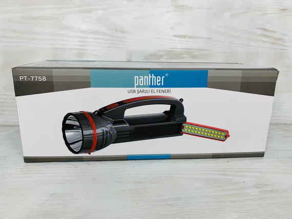 Ліхтарик ручний акумуляторний, багатофункціональний ручний переносний ліхтар прожектор | Зображення 1