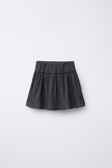 Підліткова спідниця-шорти для дівчинки Zara 148 см Темно-сіра (26021011D)