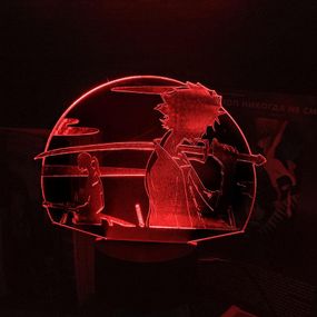 Акриловый светильник-ночник Муген и Дзин красный tty-n002104