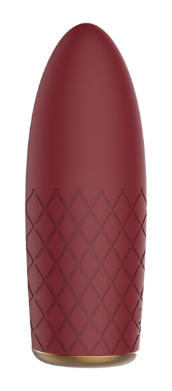 Компактный вибромассажер с рельефной поверхностью Dream Toys Marly, бордовый, 11 х 4 см sexstyle | Зображення 6