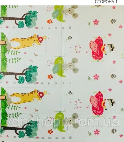 Детский развивающий двусторонний термо коврик в сумке | Зображення 2