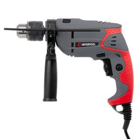 Дриль ударний, 0,6 кВт, 0-2800 об/хв, 1,5-13 мм, реверс, плавне регулювання INTERTOOL DT-0107