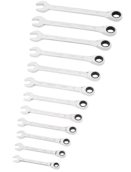 Набір Stanley із 12 комбінованих ключів з тріскачкою STMT82847-0