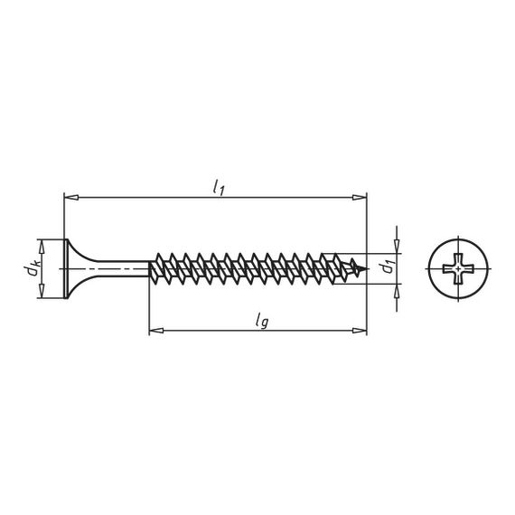 Саморіз для гіпсокартону по металу, 3,9x19/12 | Зображення 1