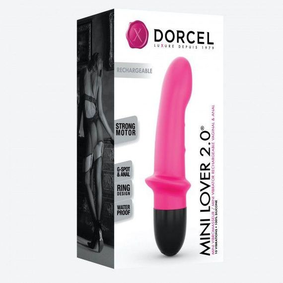 Вибратор Dorcel Mini Lover Magenta 2.0 перезаряжаемый, для точки G и массажа простаты | Зображення 3