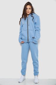 Спортивний костюм жіночий на флісі, колір блакитний, 244R1555