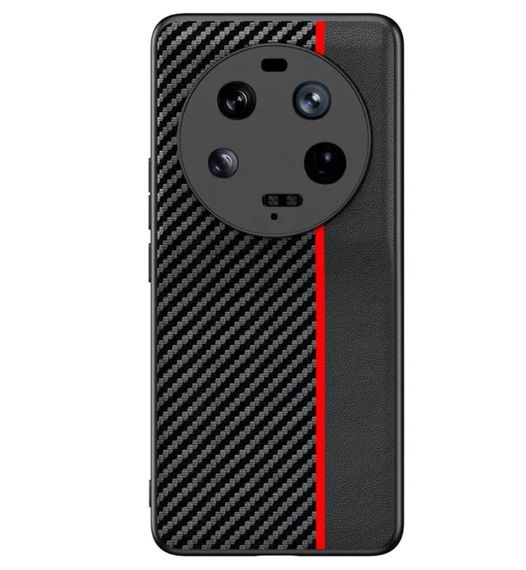 Чехол накладка Primolux CFC для Xiaomi 13 Ultra - Black&Red | Зображення 1