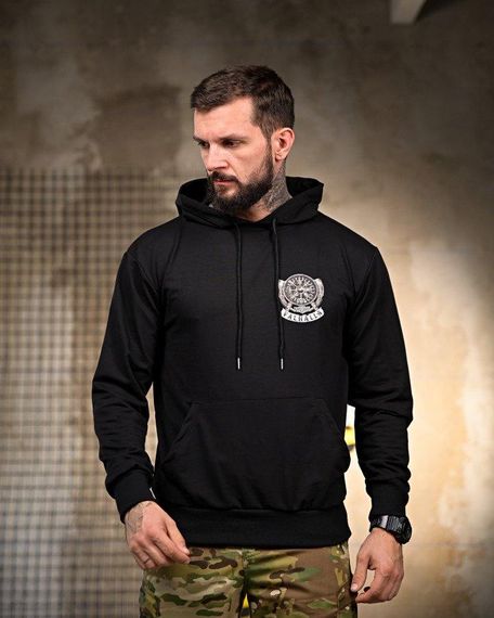 Мілітарі Худі Valhalla black РП7411 | Зображення 1