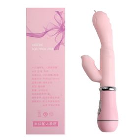 Вибратор-кролик "Vibro licking", 12 режимов вибрации, цвет розовый sexstyle