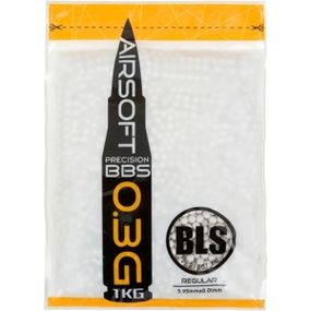 Страйкбольные шарики BLS Precision White 6 мм 0,3 г 1 кг