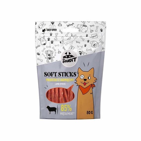 Лакомство для собак с ягненком Mr. Bandit Soft Sticks, 80 гр