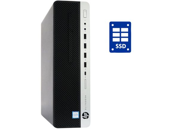 ПК Б-клас HP EliteDesk 800 G3 SFF / Intel Core i3-6100 (2 (4) ядра по 3.7 GHz) / 4 GB DDR4 / 240 GB SSD / Intel HD Graphics 530 б/в