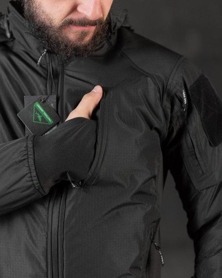 Весняна тактична куртка carrier (аналог uf pro) чорна ВТ0546 | Зображення 9