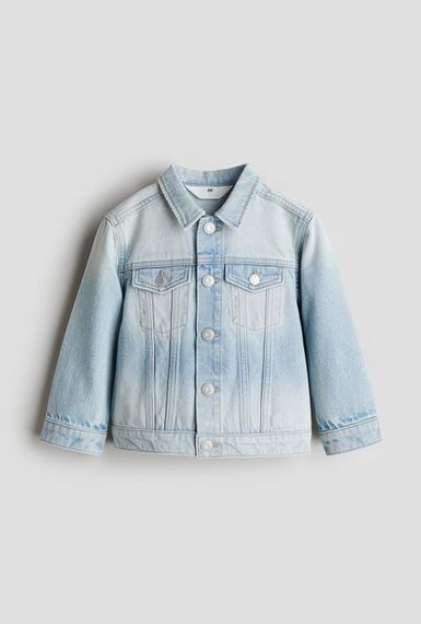 Дитяча джинсова куртка для дівчинки H&M 116 см Блакитна (25101505E)