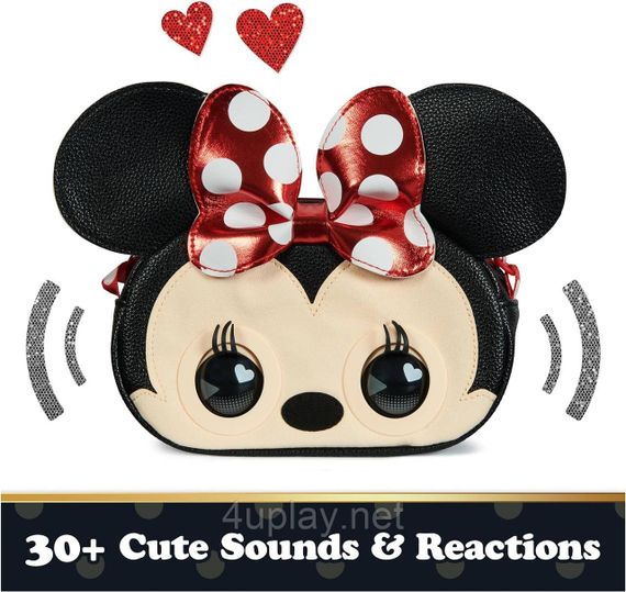 Интерактивная сумочка Дисней Минни Маус Оригинал Purse Pets Disney Minnie Mouse Kids Purse | Зображення 4