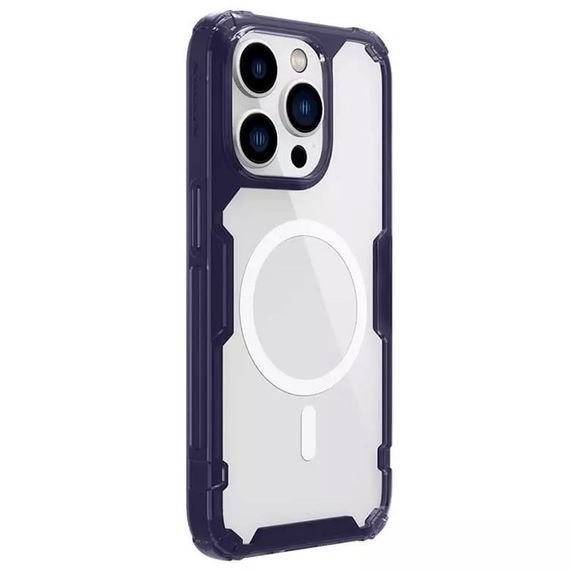 TPU чохол Nillkin Nature Pro Magnetic для Apple iPhone 14 Pro (6.1") Темно-фіолетовий (прозорий) | Зображення 2
