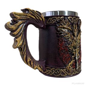 Кружка Чашка 3D Феникс Красный 550ml