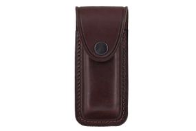 Чохол-В для складного ножа з кнопкою XL (шкіра, коричневий) MAS