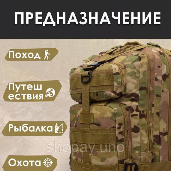 Рюкзак наплічний військовий, Тактичний рюкзак для армії ЗСУ Штурмовий для військових ЗСУ CZ-69 | Зображення 4