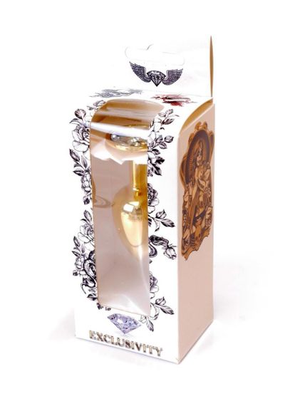 Анальна пробка - Jewellery Gold Plug Clear Sex Aura | Зображення 7