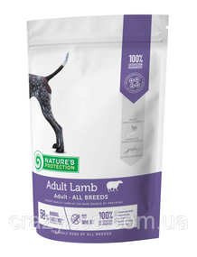 Сухий корм для собак усіх порід Nature's Protection Adult Lamb All Breeds з ягням 500 г