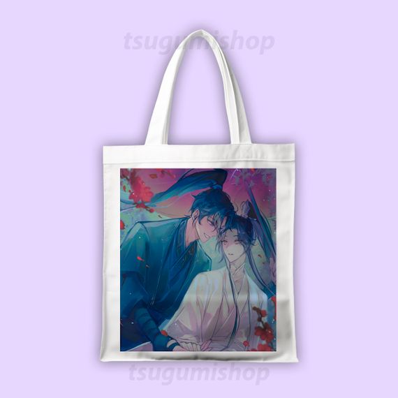 Сумка шопер "Хаскі та його вчитель білий кіт/Dumb Husky and his White Cat Shizun/Мо Ран"