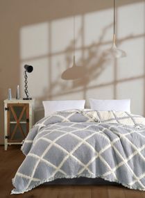 Муслінове покривало Moss Ivory Muslin 230 х 250 см. Gri