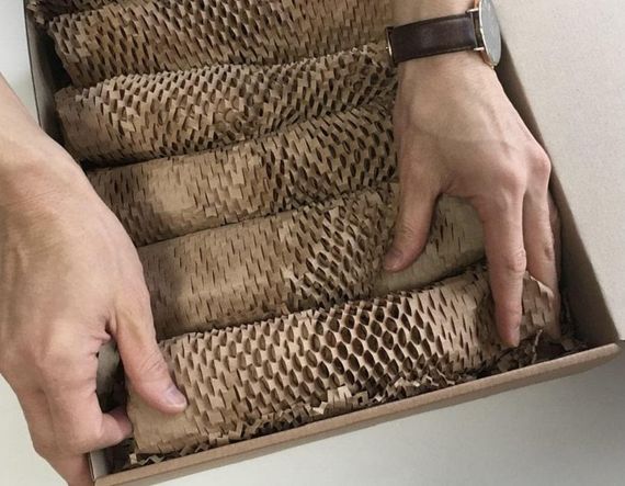 Крафт-бумага PaperPack Honeycomb, рулон - 28 см х 50 м | Зображення 2