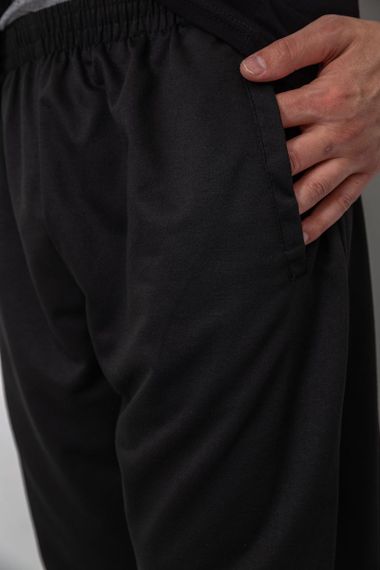 Спорт штани чоловічі, колір чорний, 244R10018 | Зображення 4