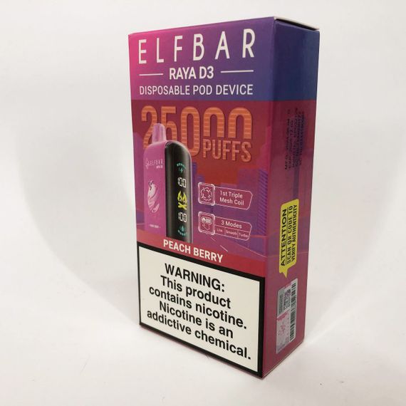 Elf Bar Raya D3 25000 смак Персик Ягоди (Peach Berry) | Зображення 2
