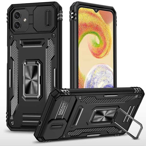 Ударопрочный чехол Camshield Army Ring для Samsung Galaxy A05 Черный / Black
