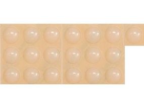 Прокладка силіконова самоклеюча під меблі VOREL, 10мм, набір 20шт [32/576] VR-74911