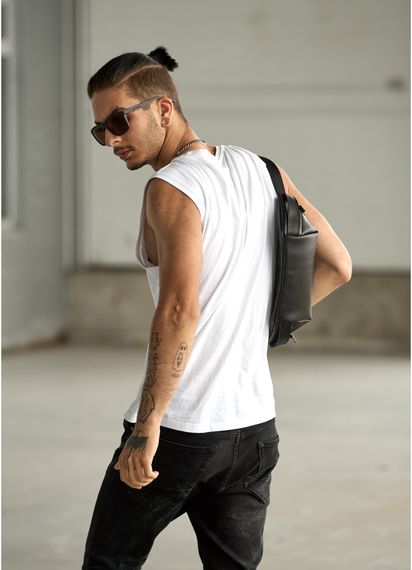 Мужская сумка бананка Sambag Holster MSH чорна 36 × 14 × 4 см (87119131m) | Зображення 2