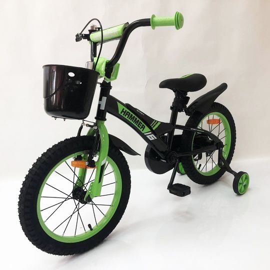 Двоколісний велосипед з додатковими колесами Hammer, Велосипед зі швидкістю для хлопчика LM-22 | Зображення 4