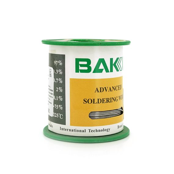 Припій BAKU дротяний Solder wire BK10002 100G DIA 0,2mm (100g) | Зображення 1