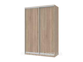 Шафа купе Сіті Лайт Doros Дуб Сонома 2 ДСП 150х60х225 (42002012)