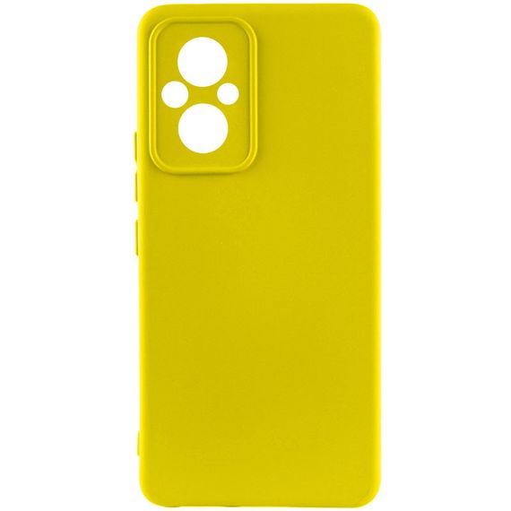 Чехол Silicone Cover Lakshmi Full Camera (A) для Xiaomi Poco M5 Full camera, Желтый / Flash