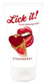 Масажний гель ПОЛУНИЦЯ Lick It (50 мл) Sex Aura