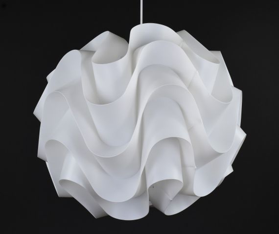 Люстра підвісна на 1 лампочку 27637 Білий 55-200х50х50 см. | Зображення 7