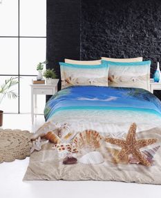 Постільна білизна First Choice 3D Satin 200×220 Ocean