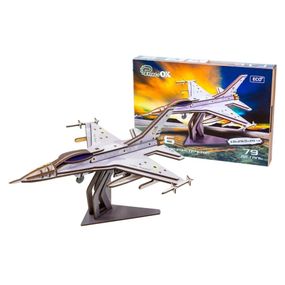 Деревянный 3D конструктор "F16" Арт-26913, 79 деталей