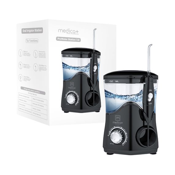 Стаціонарний іригатор Medica+ Prowater Station 7.0 black (Японія) | Зображення 1