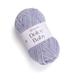 Пряжа YarnArt Dolce Baby 782 сіра ярнарт дольче бебі плюшева